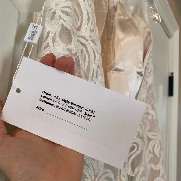 Wedding dress. Eddy K. Size 8. Never worn or altered. Tags still on.